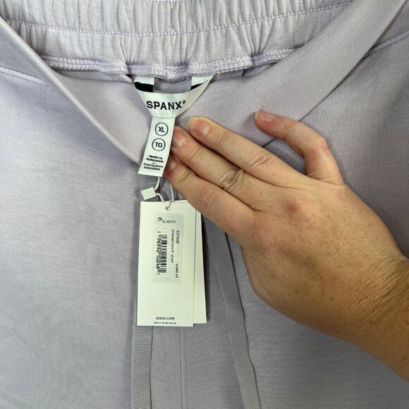 Spanx AirEssentials athleisure drawstring 6" Shorts Size XL Violet Air 50765r - Picture 4 of 8